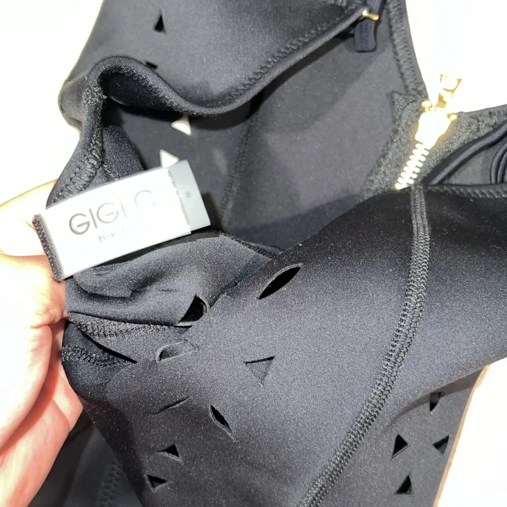 GIGI C black cut out low back one piece neoprene bikini - Picture 9 of 9